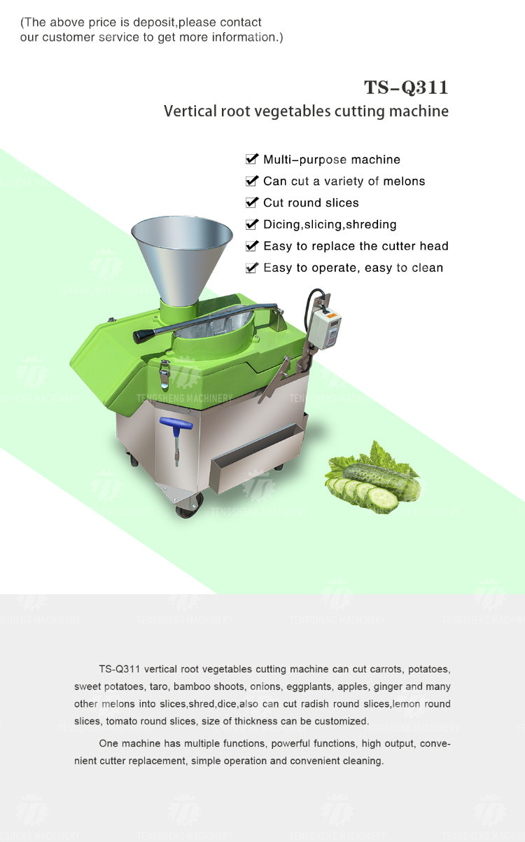 Industrial 1HP Multi-function strawberry slicer vertical melon and fruit slicing, slicing and dicing machine