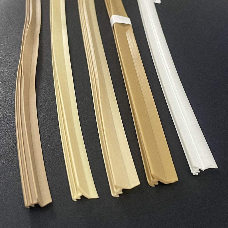 Soft Rubber PVC Weather Stripping For Wooden Skirting Board 7*4mm