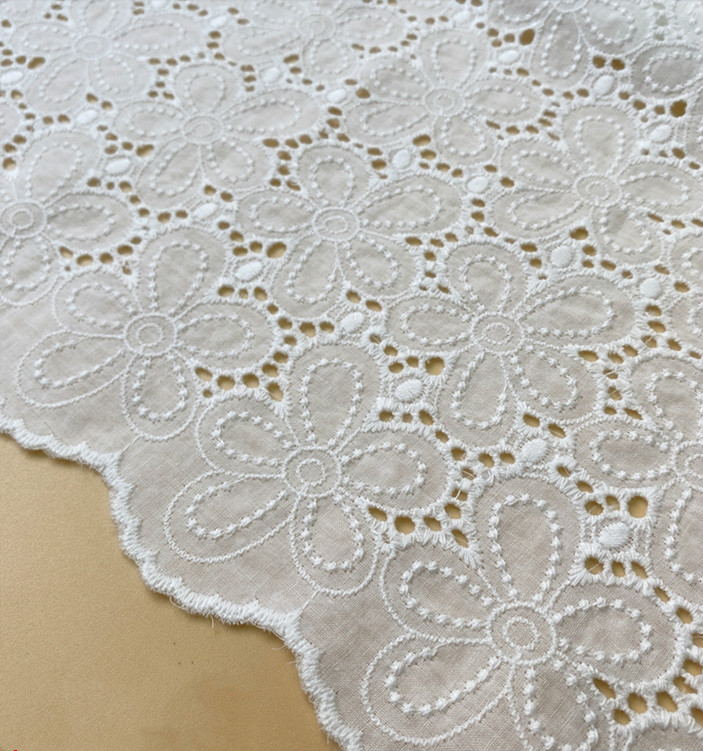 2020 new Coloful Handmade DIY Clothes Accessories Embroidered Cotton Lace Fabric