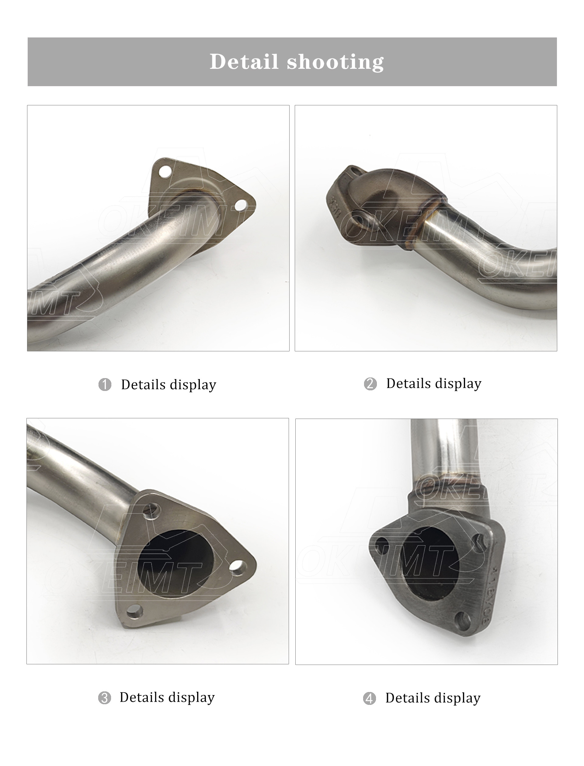 OKEIMT Excavator Engine Parts EGR Connecting Pipe J08E Brand New