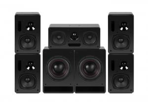 Quality double 6.5&quot; center channel 5.1 good price home theater ktv speaker system KC26 for sale