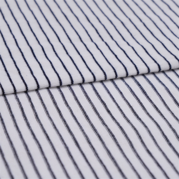 Skin-Friendly Environmentally Friendly Comfortable Striped Material Fabric For Casual Wear
