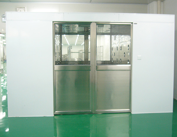 Three Side Blowing Air Shower Room 100 Class For Materials And Goods