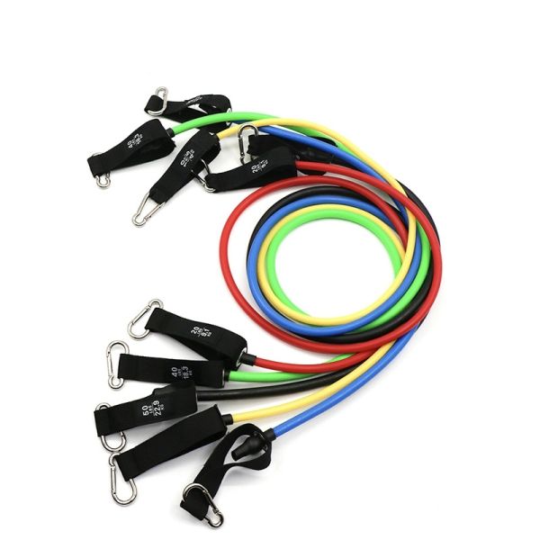 Resistance Band Set With Multiple Resistance Levels And Accessory Kit