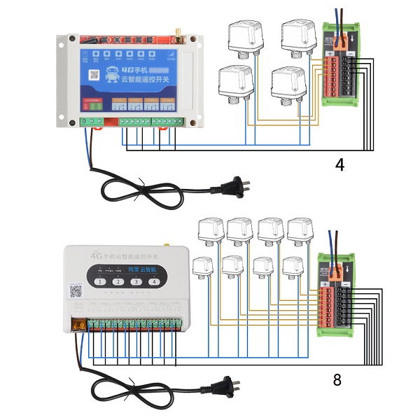 Quick Connect Power Supply Wiring Distribution Hub Splitter Terminal Blocks Breakout Board