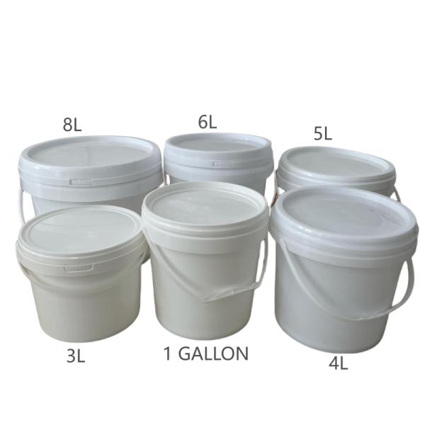 Square Pail 2 Gallon Buckets for Candy Bucket and Multi-Functional Tool