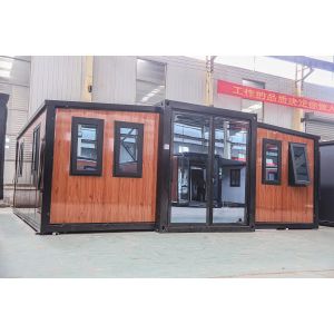 Expandable Container House with Galvanized Light Steel Frames Customizable Size