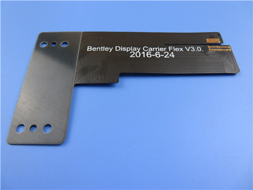 Flexible Printed Circuit (FPC) Built on 1oz Polyimide With Black Coverlay for Display Carrier