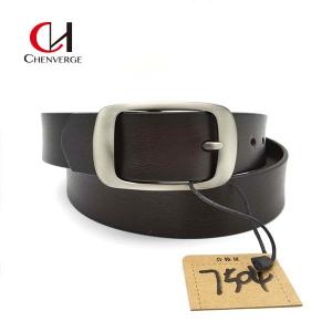 China ODM Multicolor Genuine Leather Brown Belt With Pin Buckle Wear Resistant on sale