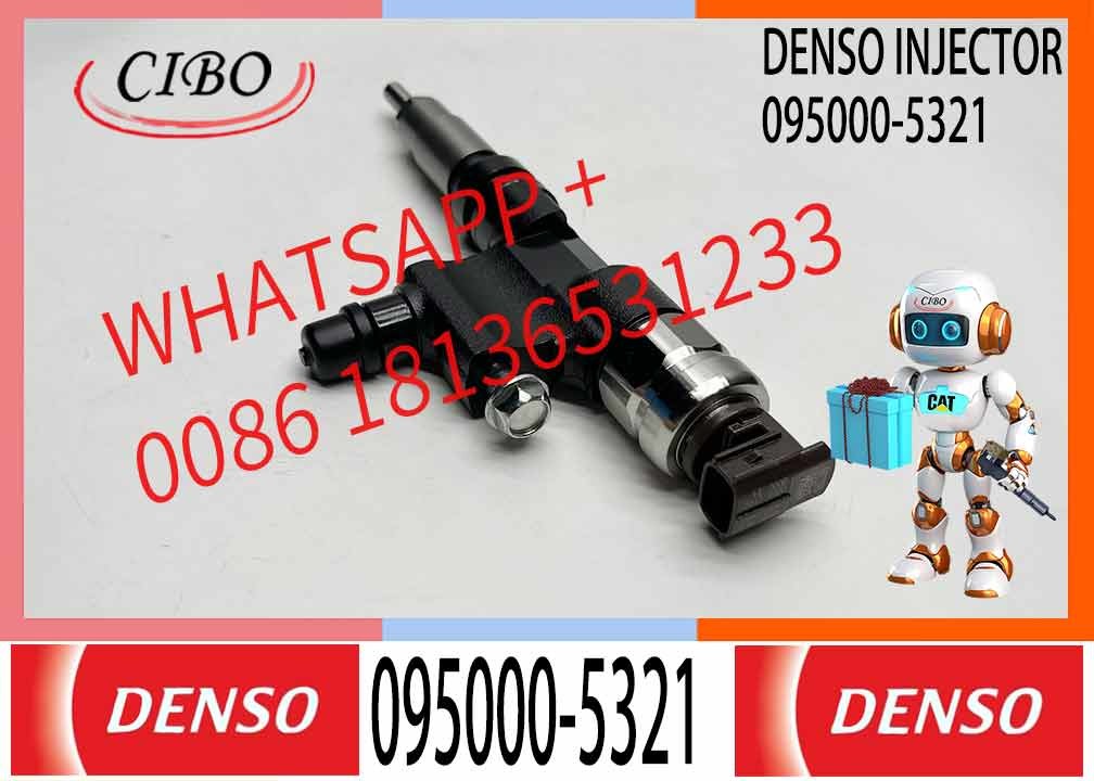 Universal Rail Fuel Injector 095000-5321 23670-E0140 Compatible With HINO N04C Engine HINO Dyna200