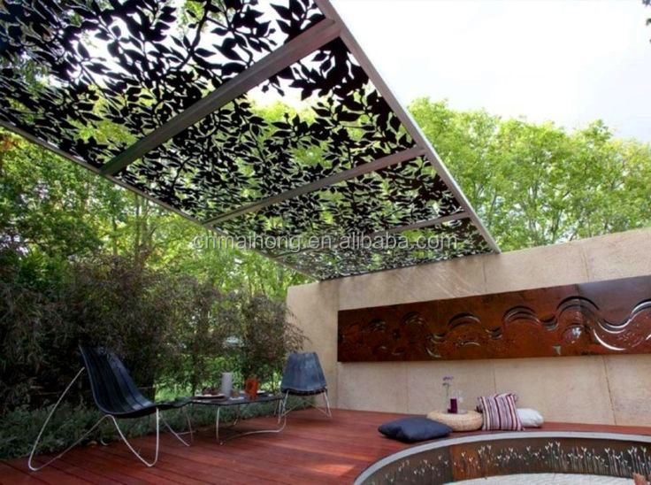 Classic Laser cut art stainless steel garden divider screen partition