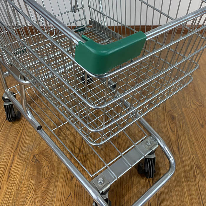 100L Grocery Store Rolling Trolley American Style Supermarket Shopping Trolley