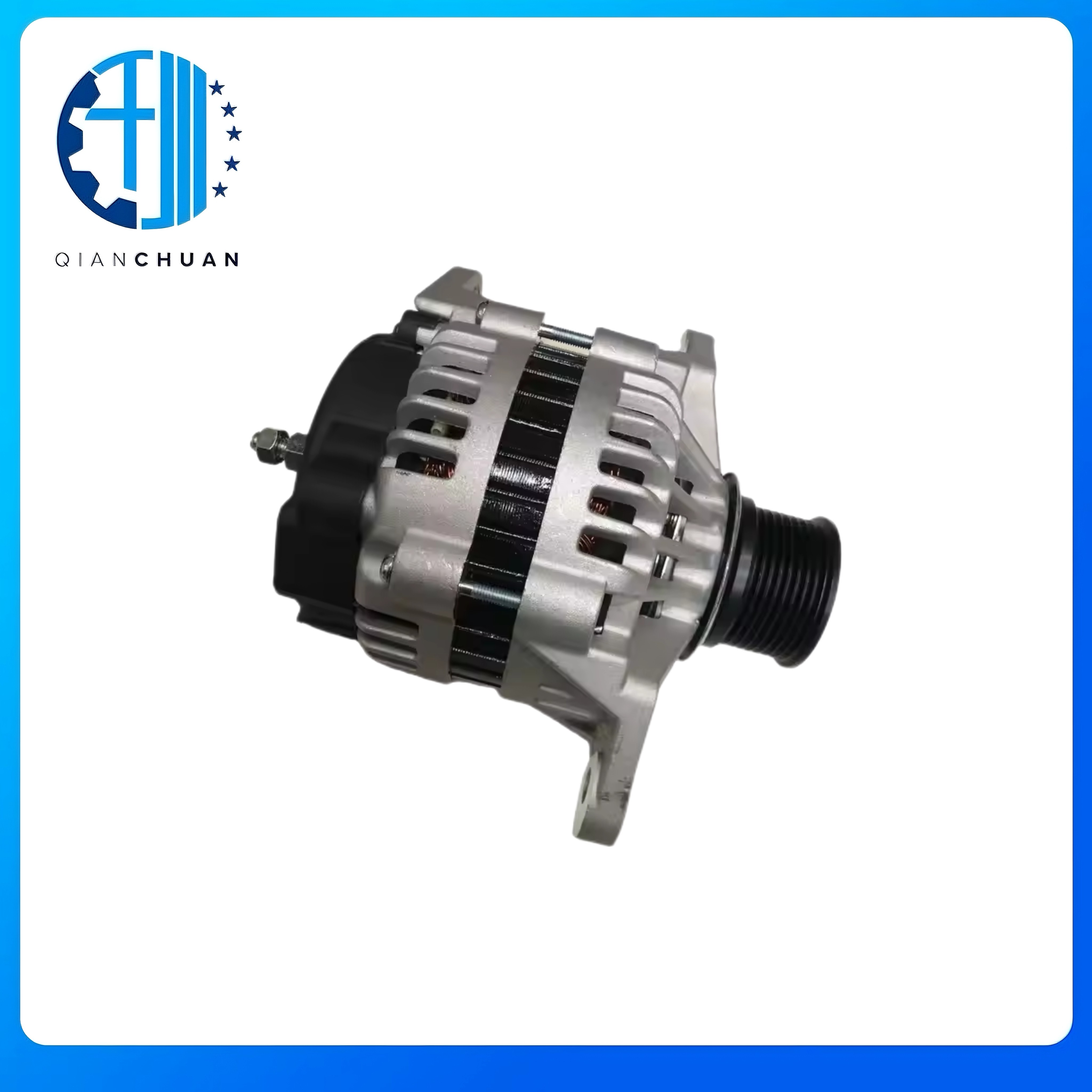 24V 70A 8PK Alternator 21E6-40030 3874863 8600407 for Hyundai R210LC-7 R210LC-9 Excavator Spare Parts for Machinery Construction