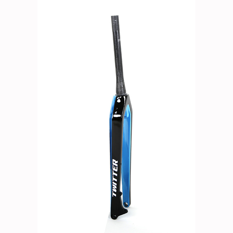 Carbon fiber rigid fork TWITTER ultralight weight carbon fork for mountain bike