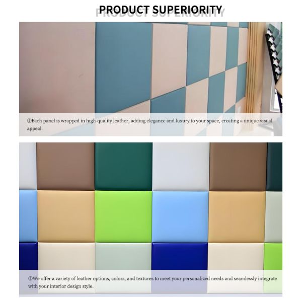 Durable Perforated Leather Wall Padding Ceiling Studio Acoustic Panel