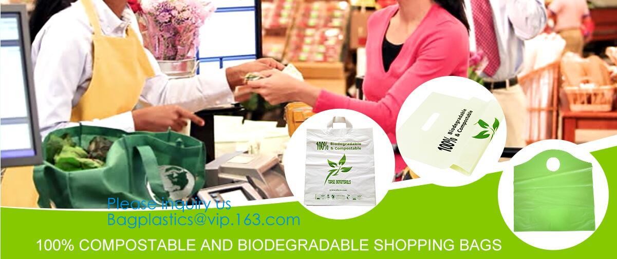 Plastarch Disposable PE Gloves Dog Poop Picker Bags Plastic Cleaning Gloves, Bags On Roll With Dispenser And Leash Clip