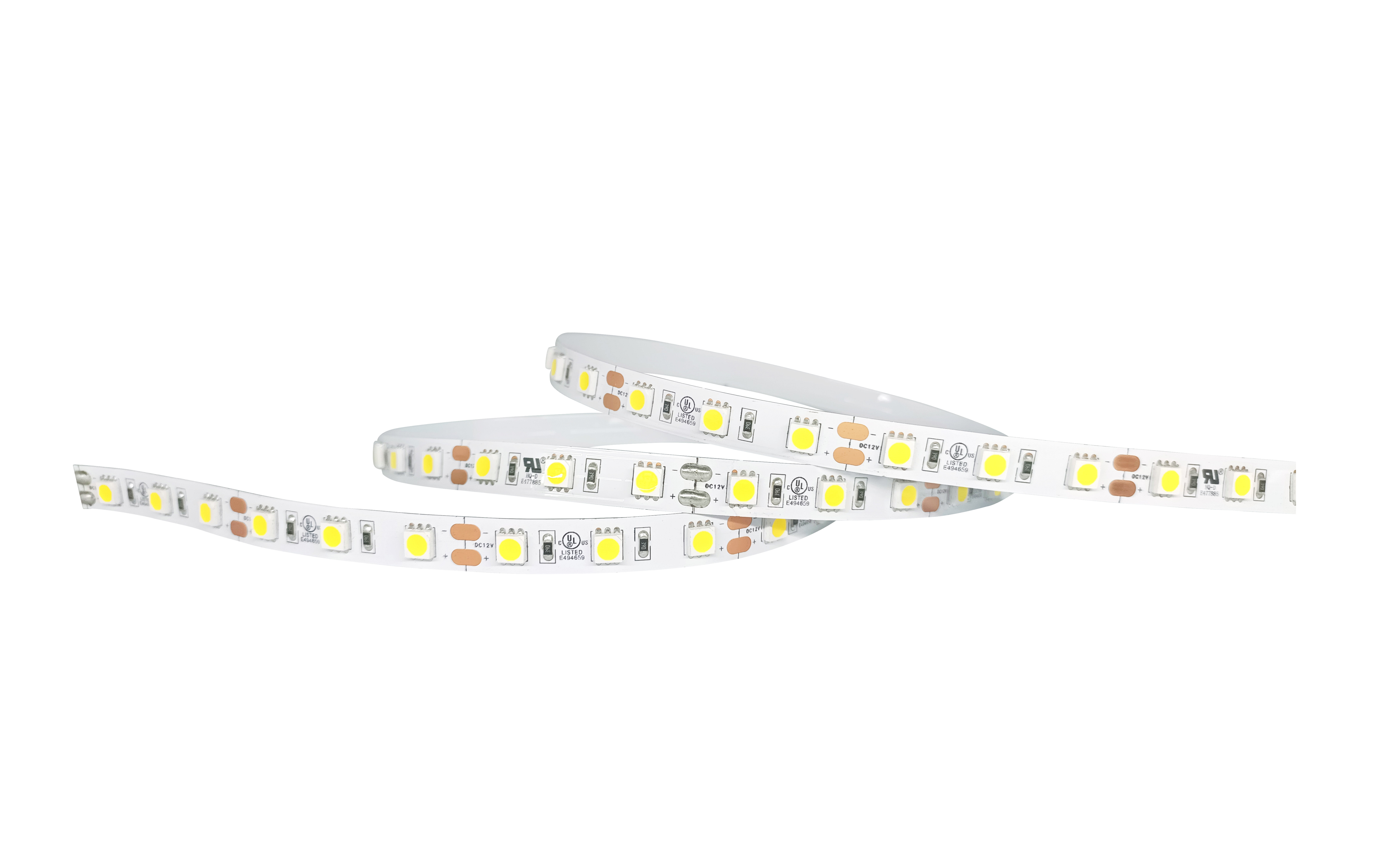 Monochrome SMD 5050 LED Strip Light 12V 24V With Remote Control Switch