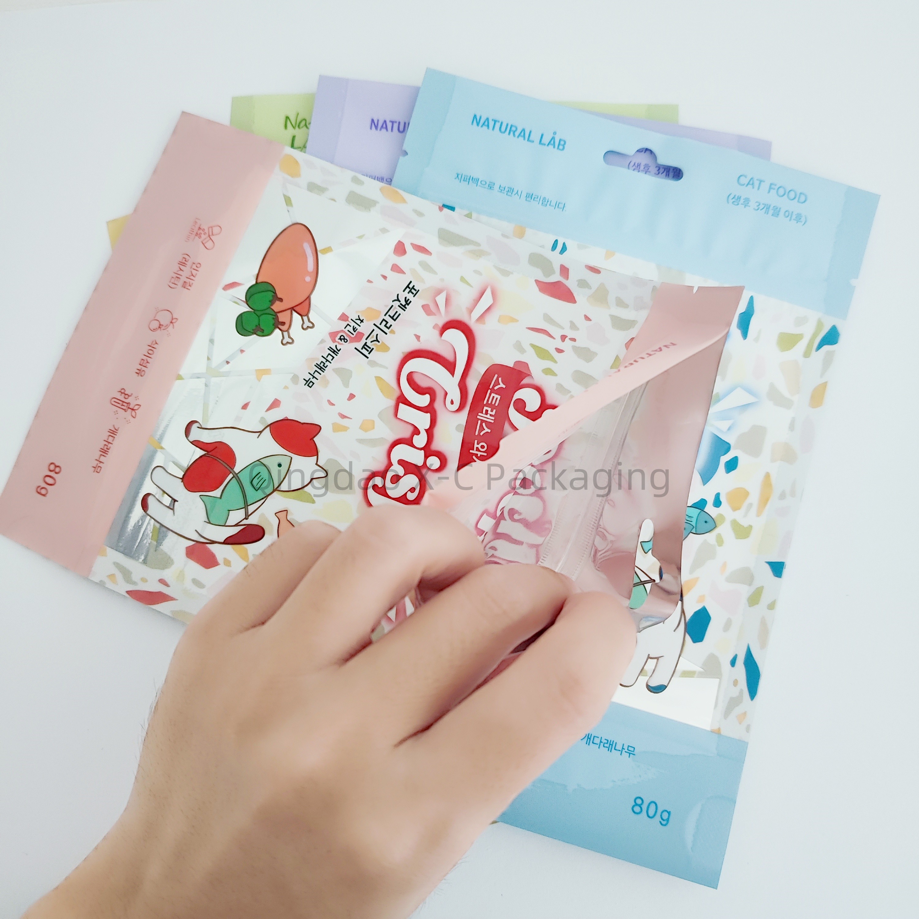 Waterproof Stand Up Pouch Custom Food Grade Zip Lock Doypack Standup