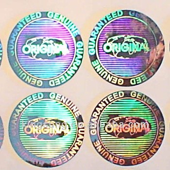 Anti Counterfeiting Gloss Lamination Authentic Hologram Stickers