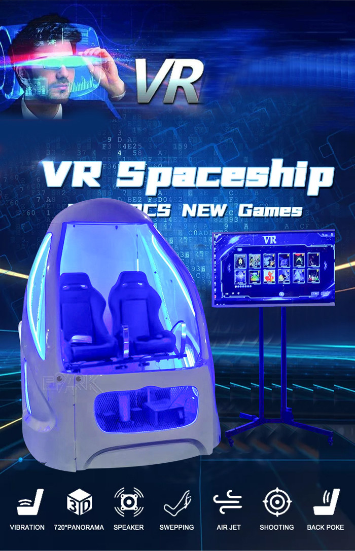 Double Space Capsule 9D VR Simulator With 19 Inch TV Display