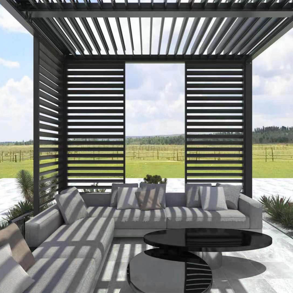 Arches Design AJUNION 3x4M Aluminum Bioclimatic Louvered Pergola for Outdoor Living