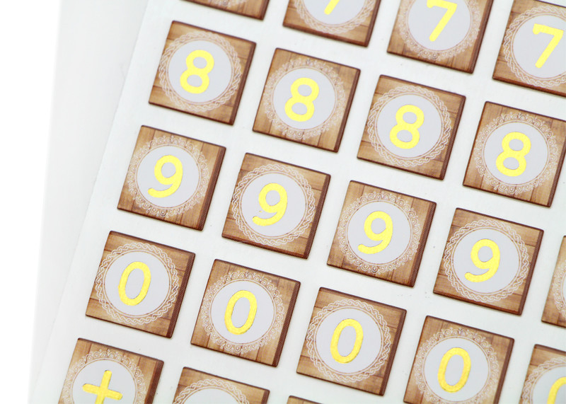 Adhesive Kids Sticker Printing Smily Face Emoji Or Letter Symbols Patten