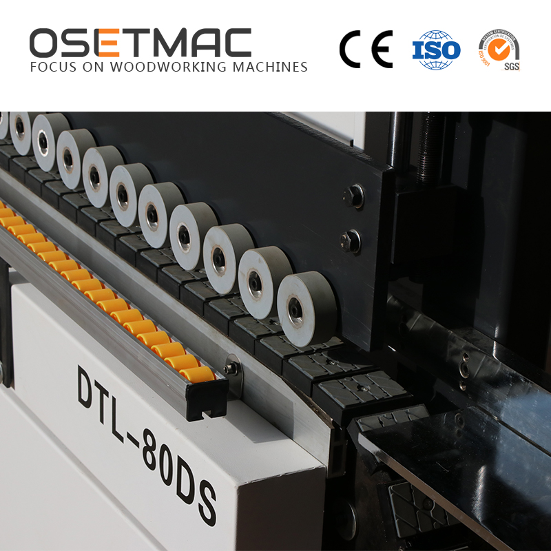 Sander OSETMAC DTL-80DS Three Rollers Manual Side Sanding Machine for Wood MDF Plywood Polishing