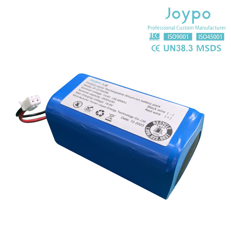 Rechargeable 2600mAh 14.8V Lithium Ion Battery Pack 18650 4S1P