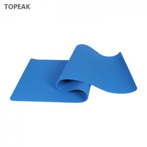 Quality Double Layer Tpe Yoga Mat Safety 5mm 6mm 8mm 10mm Blue Yoga Rug  Sheets for sale