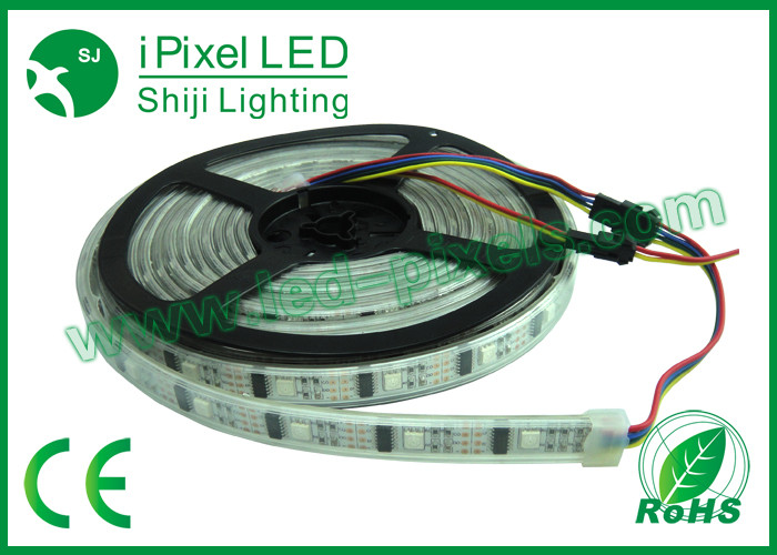 36Leds / m DC12V WS2801IC Digital addressable rgb LED strip Flexible 120 degree Beam angle
