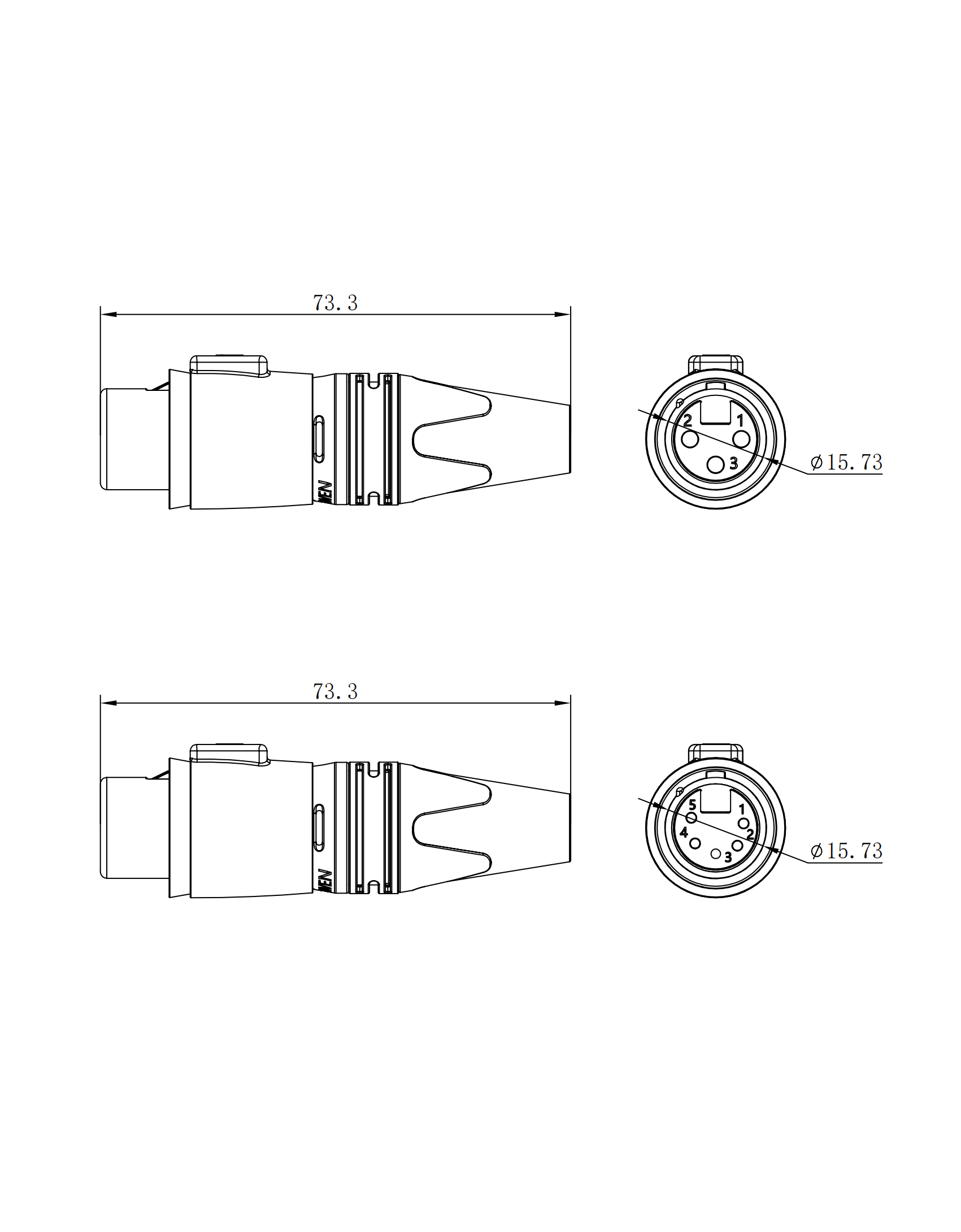 4-Channel 3-Pin XLR Audio Snake Cable for Stage Recording Studio Female Male Network Signal Extender Loud Speaker Cable Speakon