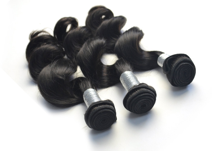 Soft Brazilian And Peruvian Virgin Hair / Peruvian Weave 10 Inch