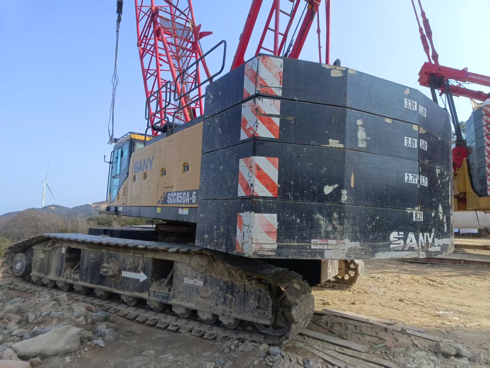 Low Energy Requirements 85 Ton Used 2020 Crawler Crane with Maximum Lifting Height of 39m and ISO9001 Certification