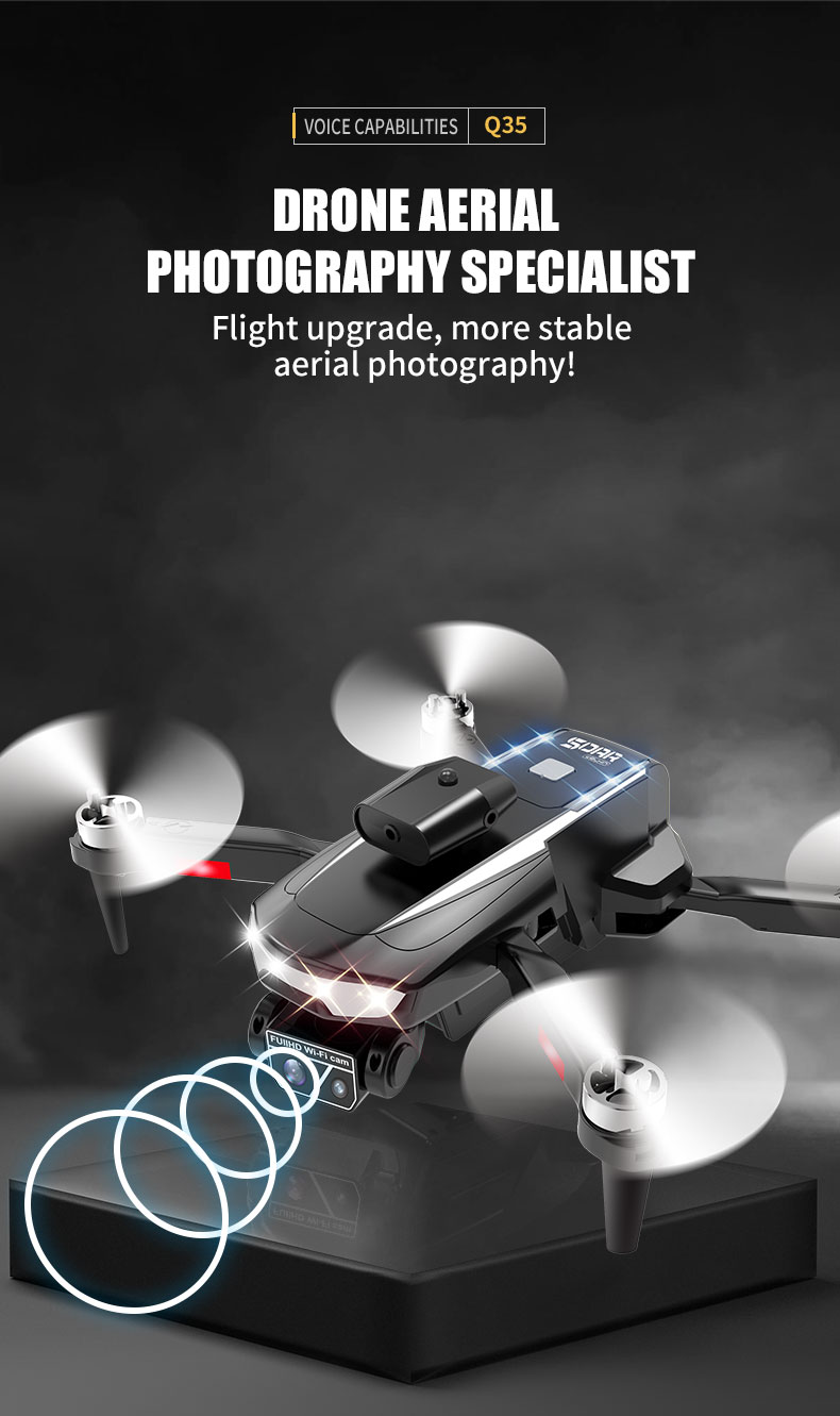 Foldable Drones Toys Rc 5g Wifi Fpv Dron Quadcopter Toys Camera Helicopter Toys With 4k Dual Camera For Resolution Footage