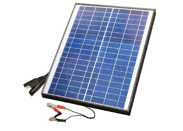 Blue 12V Solar Panel , Polycrystalline Silicon Solar Panel With Alligator Clip
