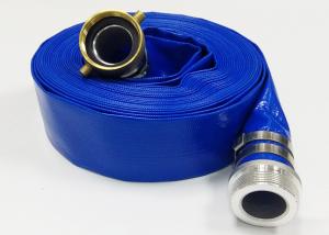 PVC Layflat Hose Assembly Water Discharge Hose With Coupling