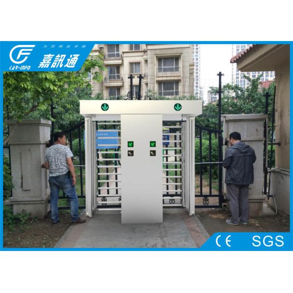 Automatic IP54 Full Height Turnstile QR Code Card Reader Security Access RS485 Communication