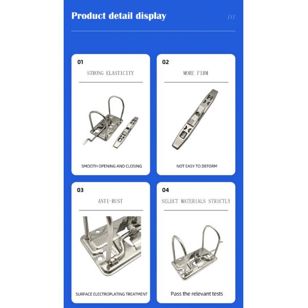 Metal Lever Arch Clips 3 Inch 2 Inch Lever Arch Mechanisms LA075B