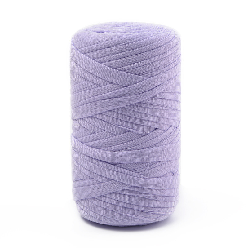 2.5CM 1/0.3NM 100% Polyester Soft T Shirt Yarn For Knitting Bag Dolls