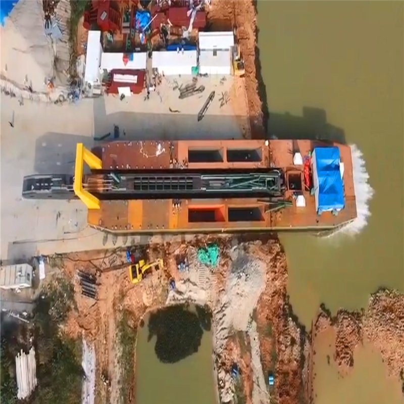 Second Hand Cutter Suction Dredger Used for Sand Dredging Stockpiling