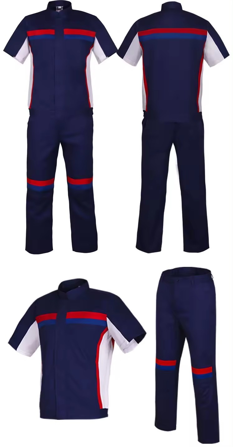 High Quality Custom Logo Work Clothing Workwear Sets Two Pieces Workwear Overall for Mens