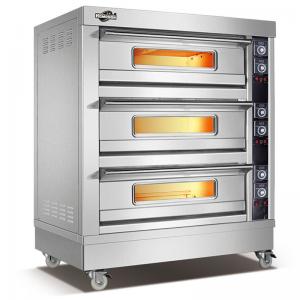 China New Fashion Manufacturer Commercial Electric Gas Deck Pizza Bread Baking Machine Bakery Oven Prices on sale
