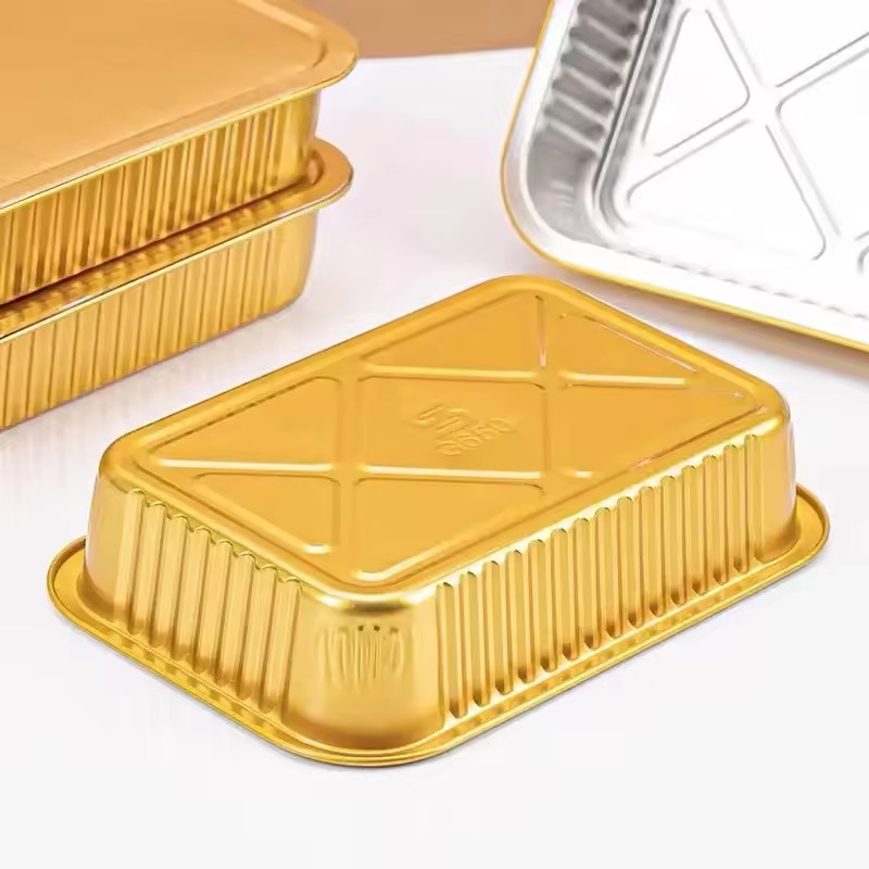 18oz Smooth Aviation Foil Container 520ml Aluminum Foil Lunch Box Aviation Grade