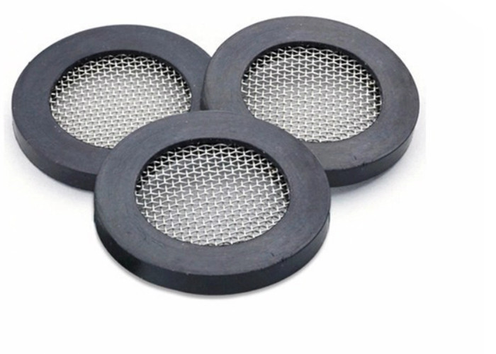 Rubber Covered Wire Mesh Filter Element Filter Cap 70-90 Filtration Rate