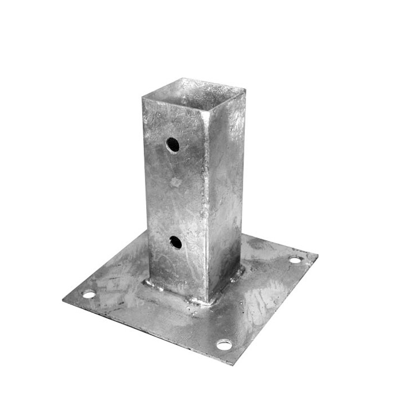 Hot Deep Galvanized 6*6 Framehouse Awning Post Base A Must-Have for Fixed Wooden Post