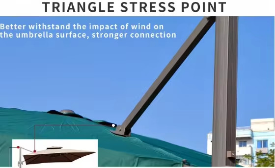 Waterproof Canopy Pergola Gazebo Outdoor Roman Umbrellas Patio Parasol Banana Umbrella LMS-11