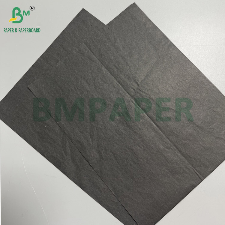 30g Single Gloss Waxed Black Paper Roll 370mm 375mm 380mm Premium Inner Liner For Mango Bags