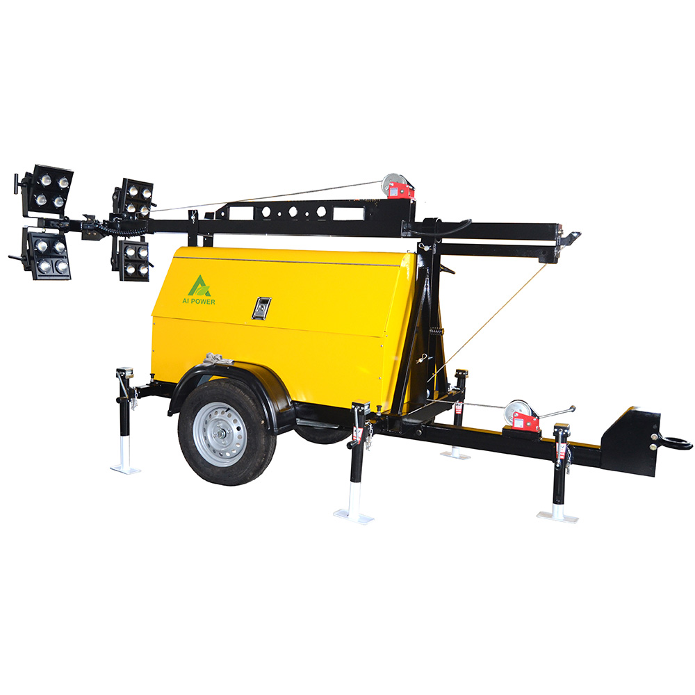 220v 5m Doosan Diesel Generator Light Tower Led 4x350w