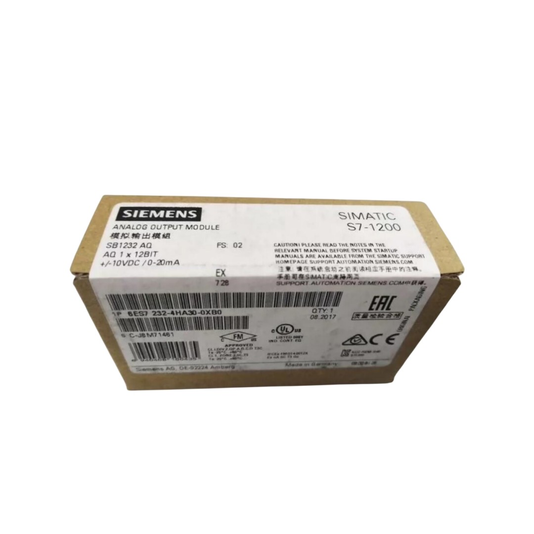 SIEMENS SIMATIC PLC S7-1200 6ES7232-4HA30-0XB0 SB1232 1 Analog Output Signal boards