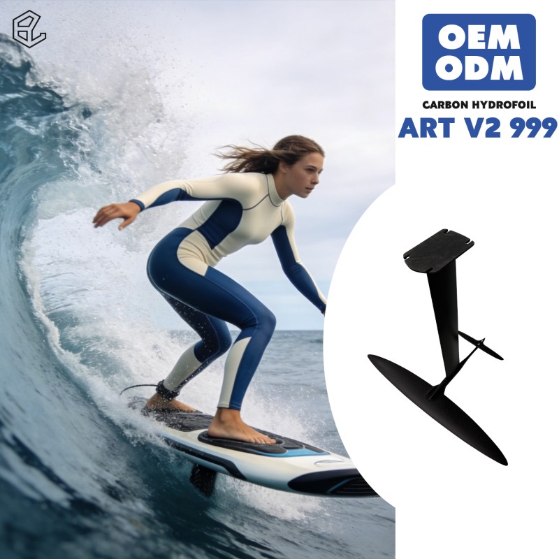 Ultra High Modulus Carbon Hydrofoil Set for Multi-Discipline Foiling with 1038 cm² Front Wing Area